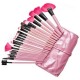 Fashion sale price synthetic 24 pcs makeup Set 24 pieces Wooden Makeup brushes Makeup Cosmetic Tool Beauty Brushes with PU bag