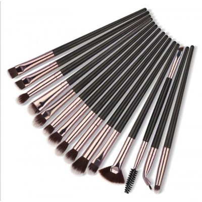 Dias 15 Pcs Black Gold Professional Makeup Brushes Set Make Up Brush Tools Kit Eye Liner Eyeshadow Eye Brushes Make-up